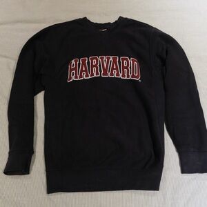 Authentic Harvard Crewneck Sweatshirt – Black – XS (Fits S)